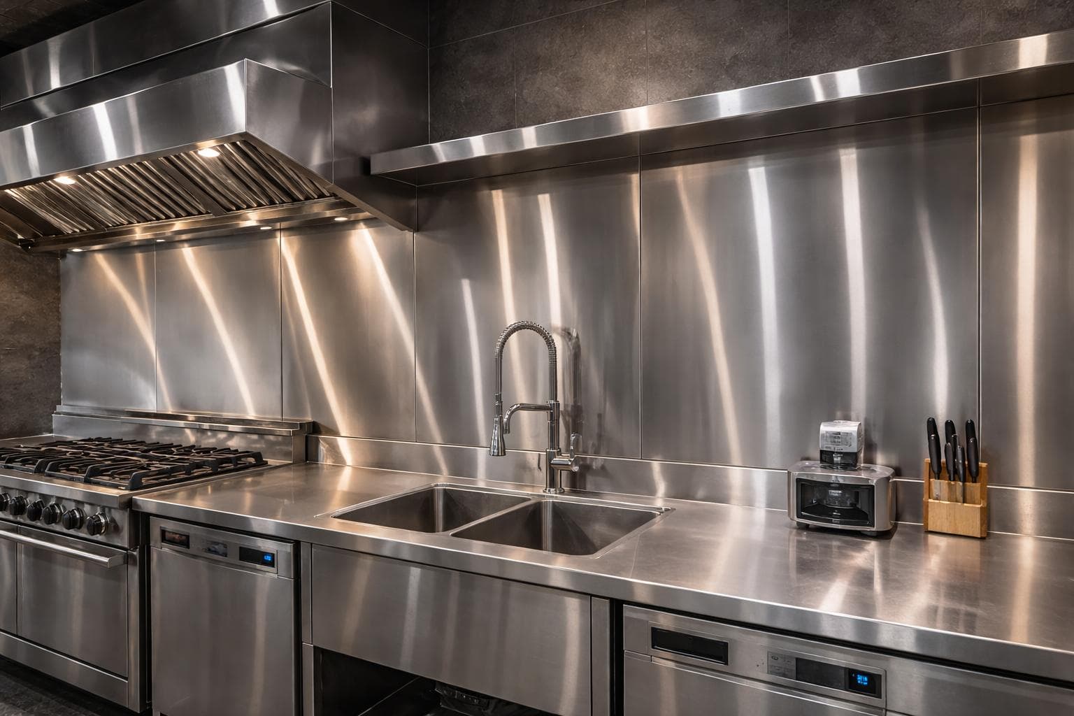 Stainless steel kitchen fabrication